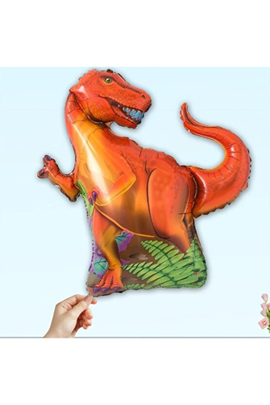 Dinazor 2 Yaş Balon Seti Dinosaur Konsept Helyum Balon Set Şimşek Dinazor Doğum Günü Set