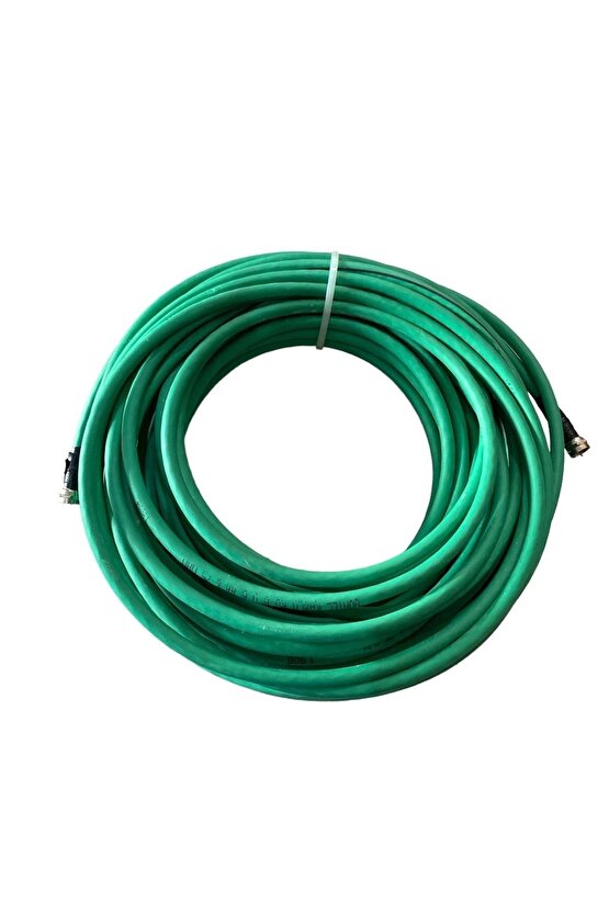 50 Metre Rg6 U6 Hazır Uçlu Çanak Anten Montaj Kablosu + 4 Lü Lnb Elenbi Elenbi