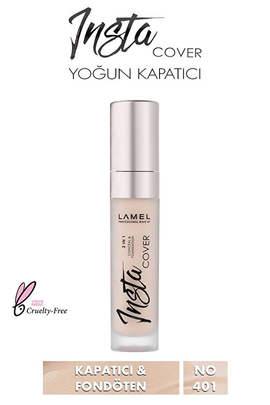 Lamel Concealer Insta Yoğun Kapatıcı No 401 8ml