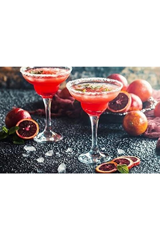 Capri Margarita Kokteyl Meşrubat Bardağı - 4 Lü Çok Amaçlı Sunum Bardağı