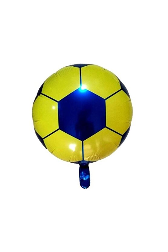 Balon Set Sarı Lacivert 1 Yaş Balon Set Futbol Balon Set Doğum Günü Balon Set