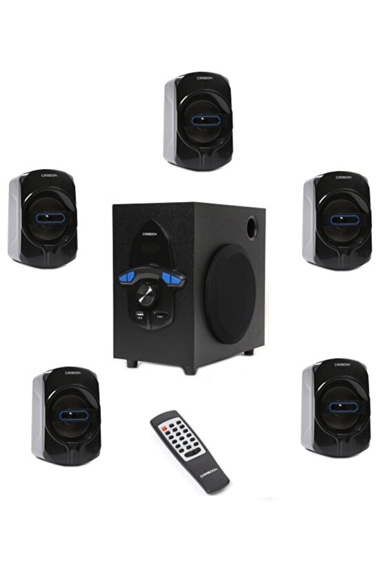 Bluetooth Lu 5+1 Ses Sistemi Uzaktan Kumanda Fm Radyo Sd Kart Usb Girişli Bluetooth Hoparlör