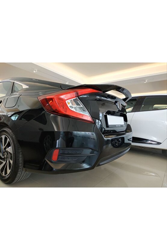 Honda Civic Fc5 Uyumlu Bagaj Üstü Spoiler V Model Pianoblack 2016