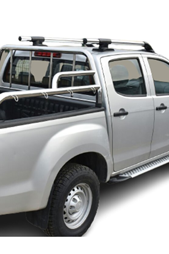 Toyota Hilux 2006-2012 Model Pickup Offroad Paslanmaz Portbagaj Klasik Tavan Çıtası Barı