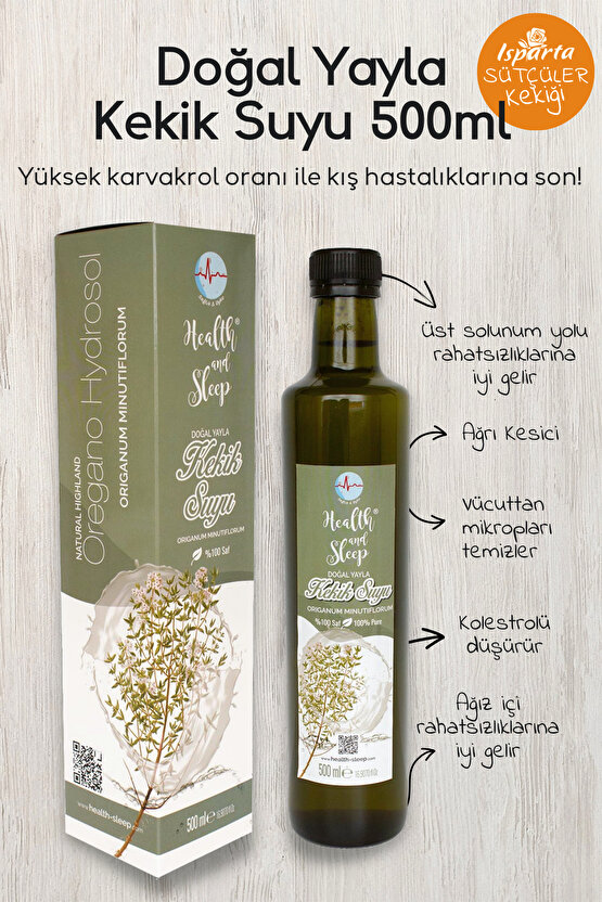 Doğal Yayla Kekik Suyu 500ml