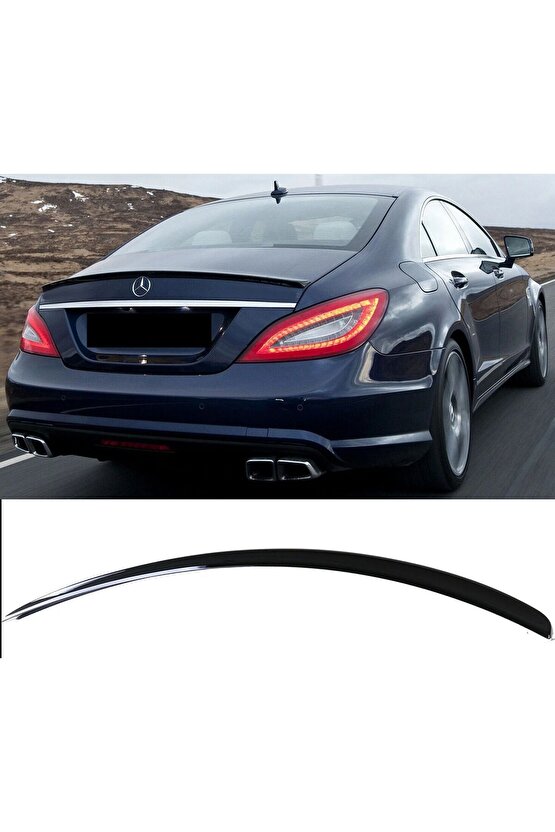 Mercedes w218 bagaj üstü spoiler pianoblack boyalı