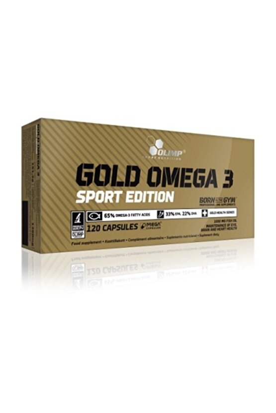 Gold Omega 3 Sport Edition 120 Kapsül Balık Yağı