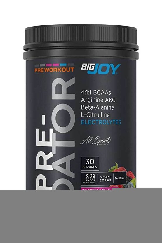 Predator Pre-workout Orman Meyve Aromalı 510g Preworkout Aminoasit