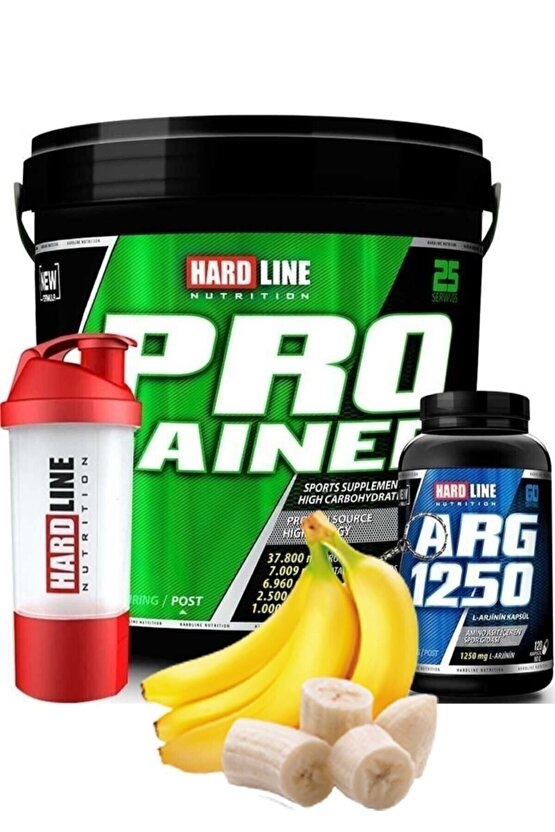 Progainer 5000 gr - Muz Arg 1250 Shaker Kombinasyon