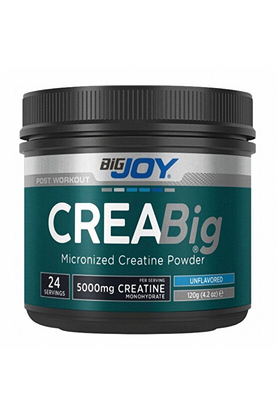 Creabig Creatine Monohydrate 120gr Aromasız %100 Mikronize Kreatin Amino Asit