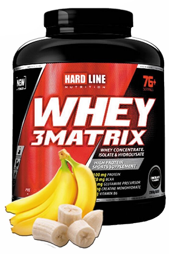 Whey 3 Matrix Muz Muzlu 2300 gr Protein Tozu Bcaa Aminoasit