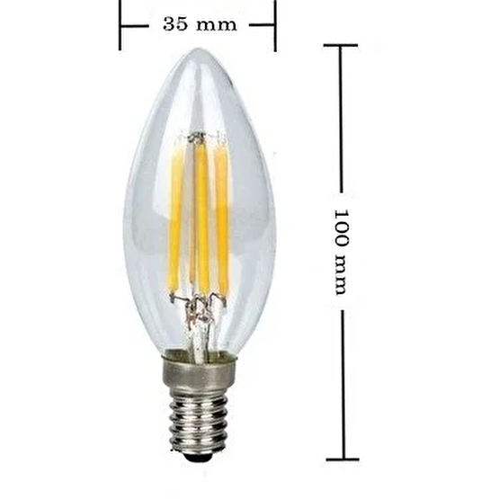 Osram 4W E14 2700K Günışığı Filamanlı Rustik Led Ampul