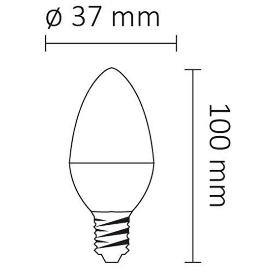 Ack AA09-00713 7W 630 Lümen 6500K E14 Duylu Led Buji Ampul