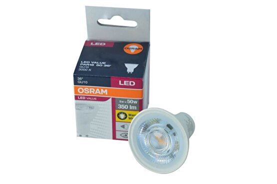 Osram 4,5W 350 Lümen 3000K Günışığı Gu10 Duylu Buzlu Cam Led Lamba