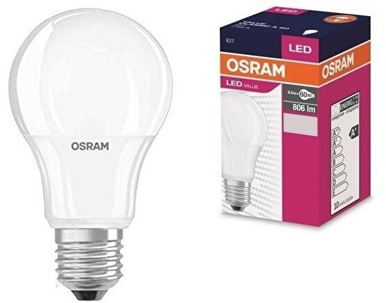 Osram 8.5W 6500K BEYAZ IŞIK E27 Duylu 806LM Led Ampul