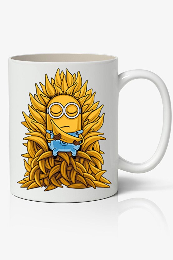 Game Of Thrones Minions Minyonlar Temalı Beyaz Kupa Bardak Sevgiliye Arkadaşa Hediye