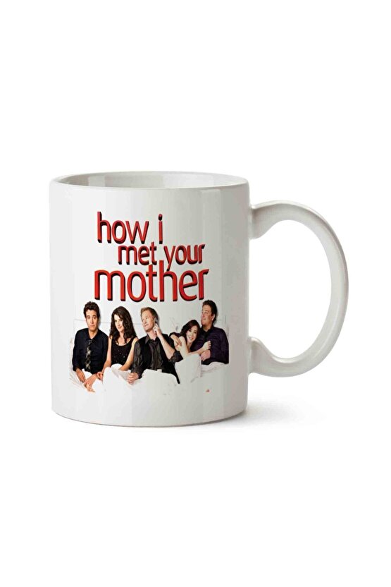 How I Met Your Mother Yellow Umbrella İkonik Temalı Beyaz Kupa Bardak Porselen