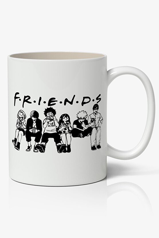 Friends Anime Temalı Kupa Bardak - Sevgiliye Arkadaşa Hediye