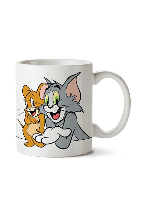 Tom And Jerry Film iki Tarafı Baskılı Kupa Bardak