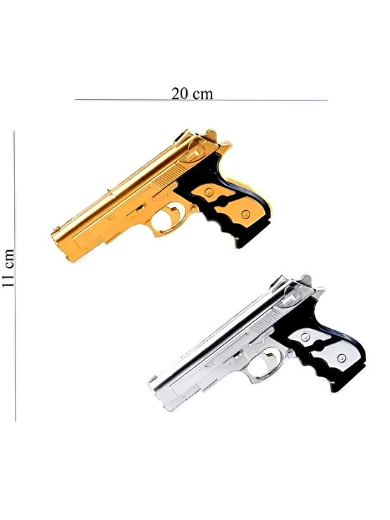Metalik Renk Boncuk Tabancası - Havalı ve Eğlenceli! Boncuk Hediyeli