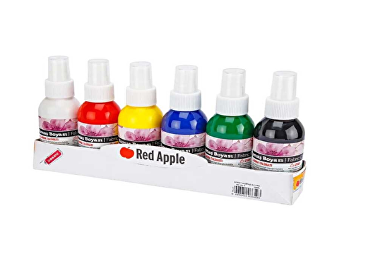 red apple kumaş boyası 6x100 ml