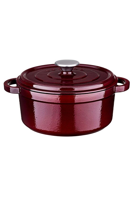 Flm4881dt28mr Flame Döküm Derin Tencere Bordo 28cm