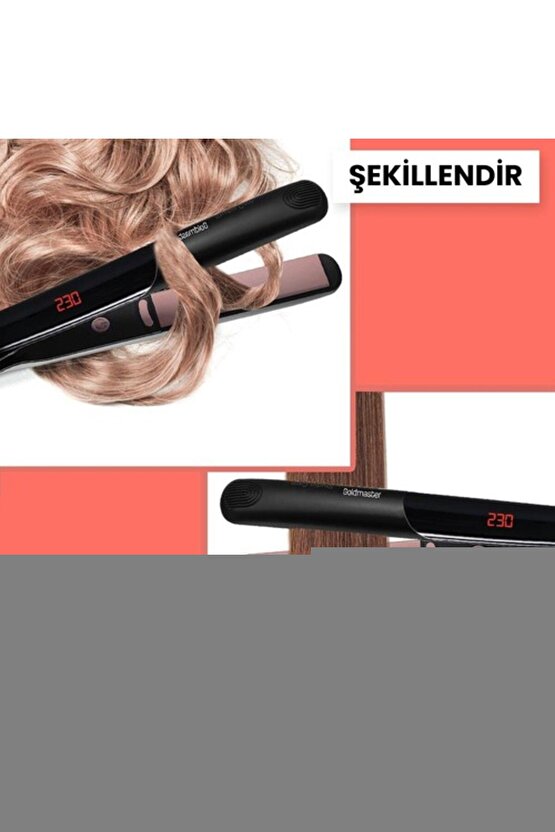 Sindy Dijital Seramik Keratin Ince Plakalı Saç Düzleştirici Ve Şekillendirici In6144