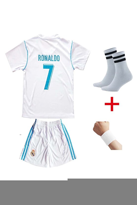 Realmadrid Ronaldo Kiev Futbol Çocuk Forması 4Lü Set (T-SHİRT)