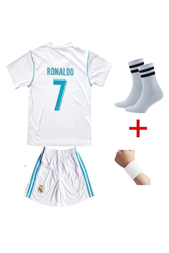 Realmadrid Ronaldo Kiev Futbol Çocuk Forması 4Lü Set (T-SHİRT)