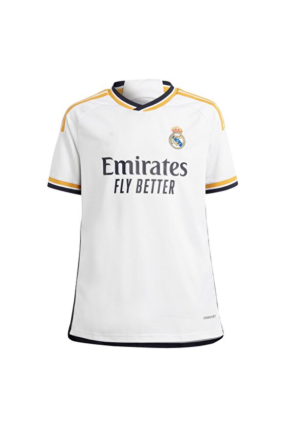 Benzama Prime dönemi Real Madrid Beyaz Yetişkin Futbol Forması T-Shirt