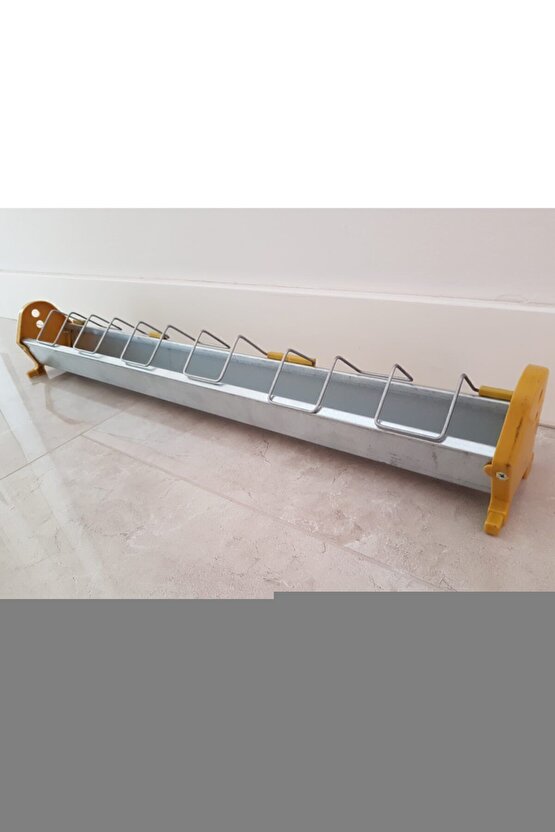 75 Cm Güvercin Civciv Metal Galvaniz Yemlik