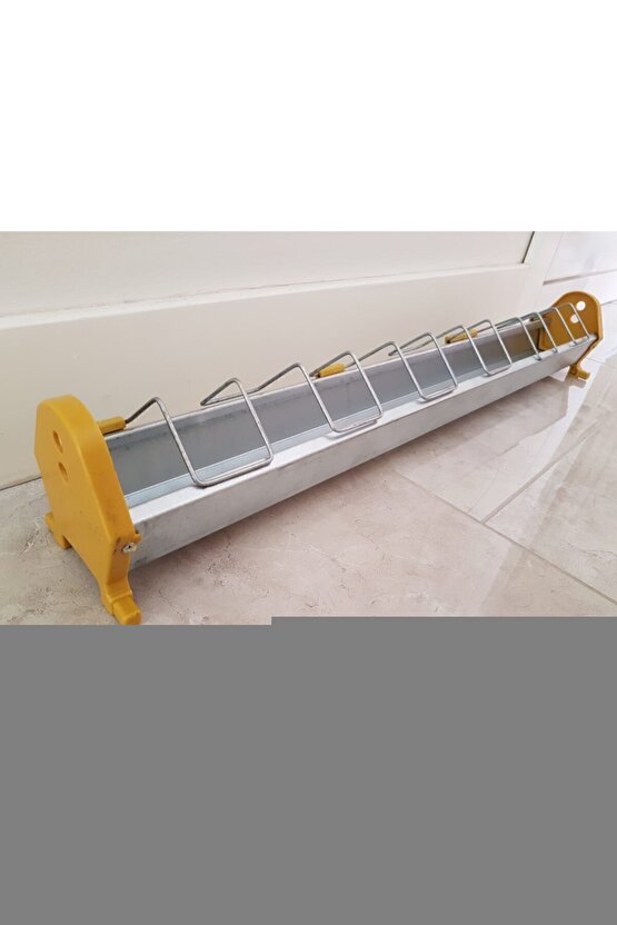 75 Cm Güvercin Civciv Metal Galvaniz Yemlik