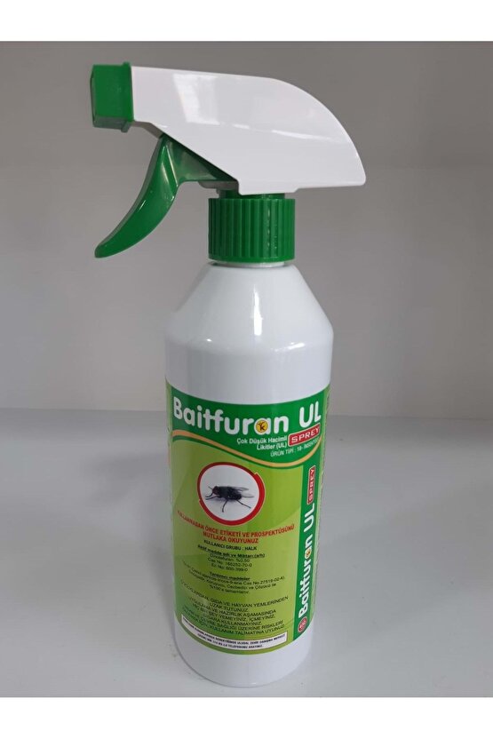 Baitfuran UL Kullanıma Hazır Karasinek Öldürücü Sprey| 450 ml