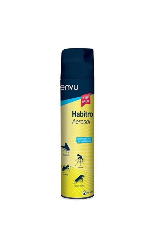 Habitro Aerosol Sinekler Karasinekler Hamam Böcekleri 275 Ml