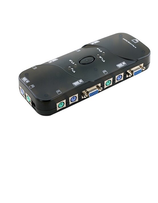 KVM SWITCH 4 BİLGİSAYAR 1 MONİTÖR İÇİN PS2 USB ÇEVİRİCİ KWM UPTECH