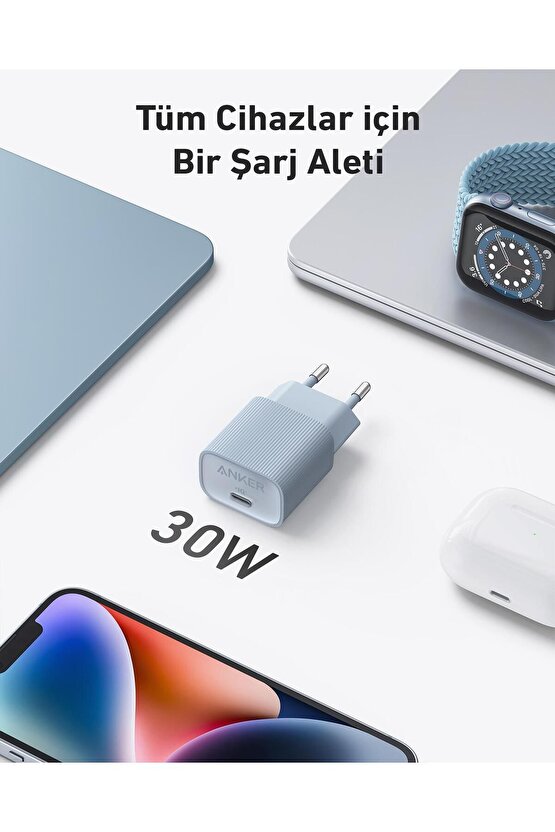 511 Nano USB-C 30W Şarj Cihazı Yeşil - A2337