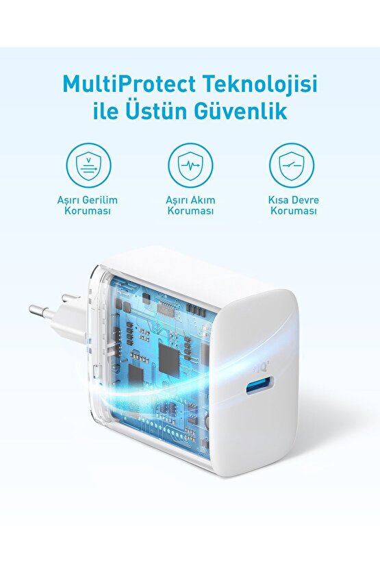 20w Usb-c Hızlı Şarj Adaptörü- A2347 - Beyaz ( Türkiye Garantili)