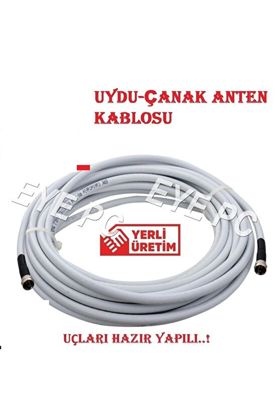 25 M Çanak Anten Uydu Arası Kablo 25 Metre Full Hd Yayın Uygun