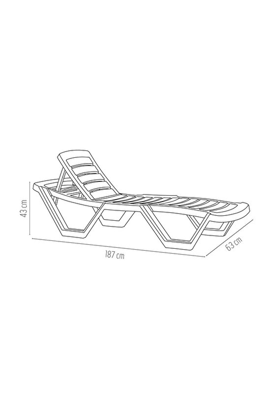 Holiday Capissi Şezlong 6lı Hz-140