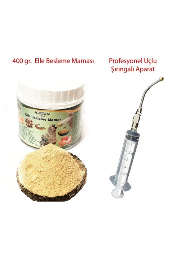 Elle Besleme Maması 400 gr + Kuş Besleme Aparatı