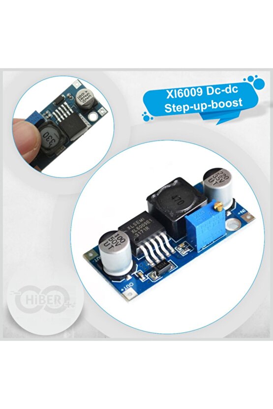 Xl6009 3v To 35v 4a Ayarlanabilir Voltaj Yükseltici Modül Boost Step-up Dc Dc Çevirici