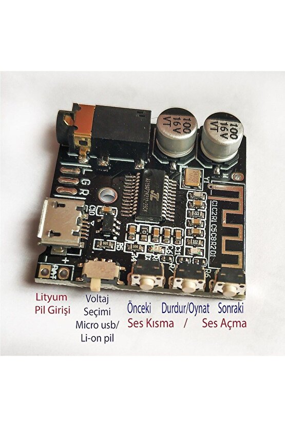 Vhm-314 V2 Bluetooth 5.0 Kablosuz Ses Alıcı Amfi Decoder