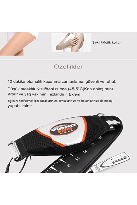 Vibro Shape Masaj Cihazı Çift Motorlu Isıtmalı Isıtmalı Titreşimli Kemeri