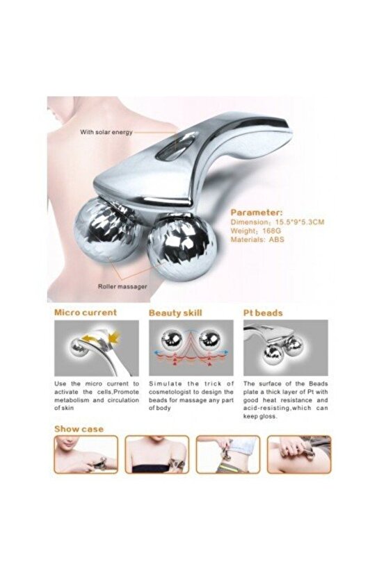 3D Massager Bilyalı Sıkılaştırılı Masaj Aleti