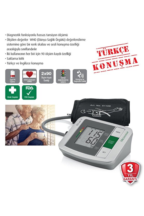 Medisana Türkçe Konuşan Tansiyon Ölçme Cihazı