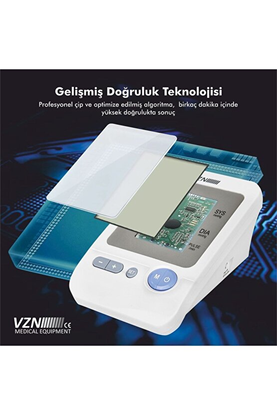 1304 Kol Tipi Koldan Ölçer Otomatik Dijital Tansiyon Aleti 5 Yıl Garantili