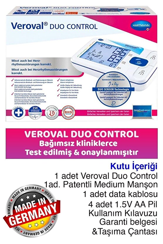 Tansiyon Aleti, Veroval Duo Control, Osilometrik Ve Oskültatuar Ölçüm