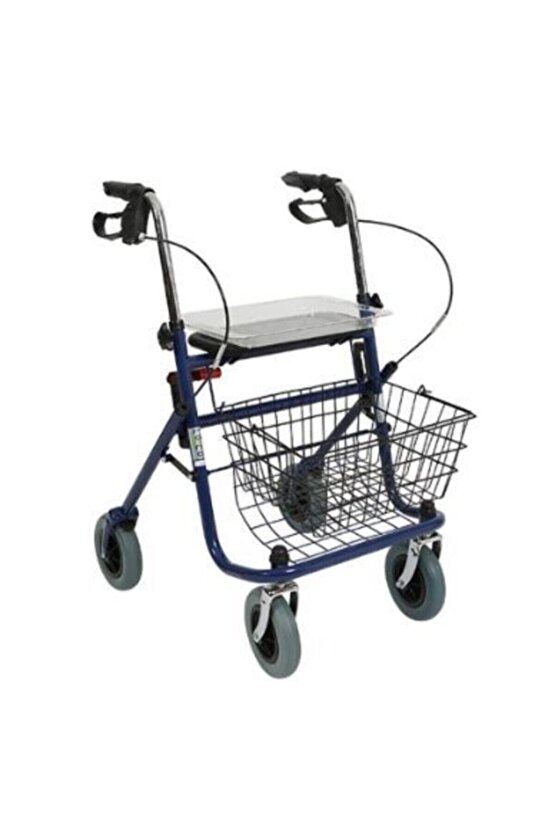 Metal Rollator Walker Kalın Tekerlekli