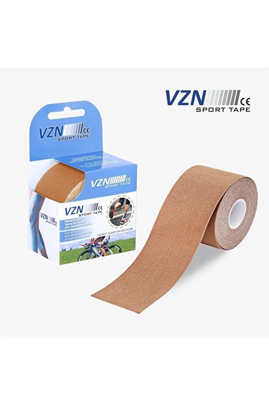 Sport Tape Ten Rengi Kinezyo Sporcu Bandı Ağrı Bandı 5 Metre X 5 Cm