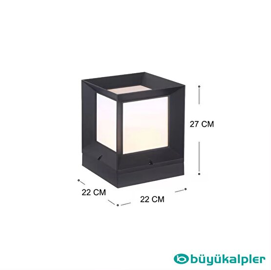 Büyükalpler Küp Bahçe Armatürü IP54 E-27